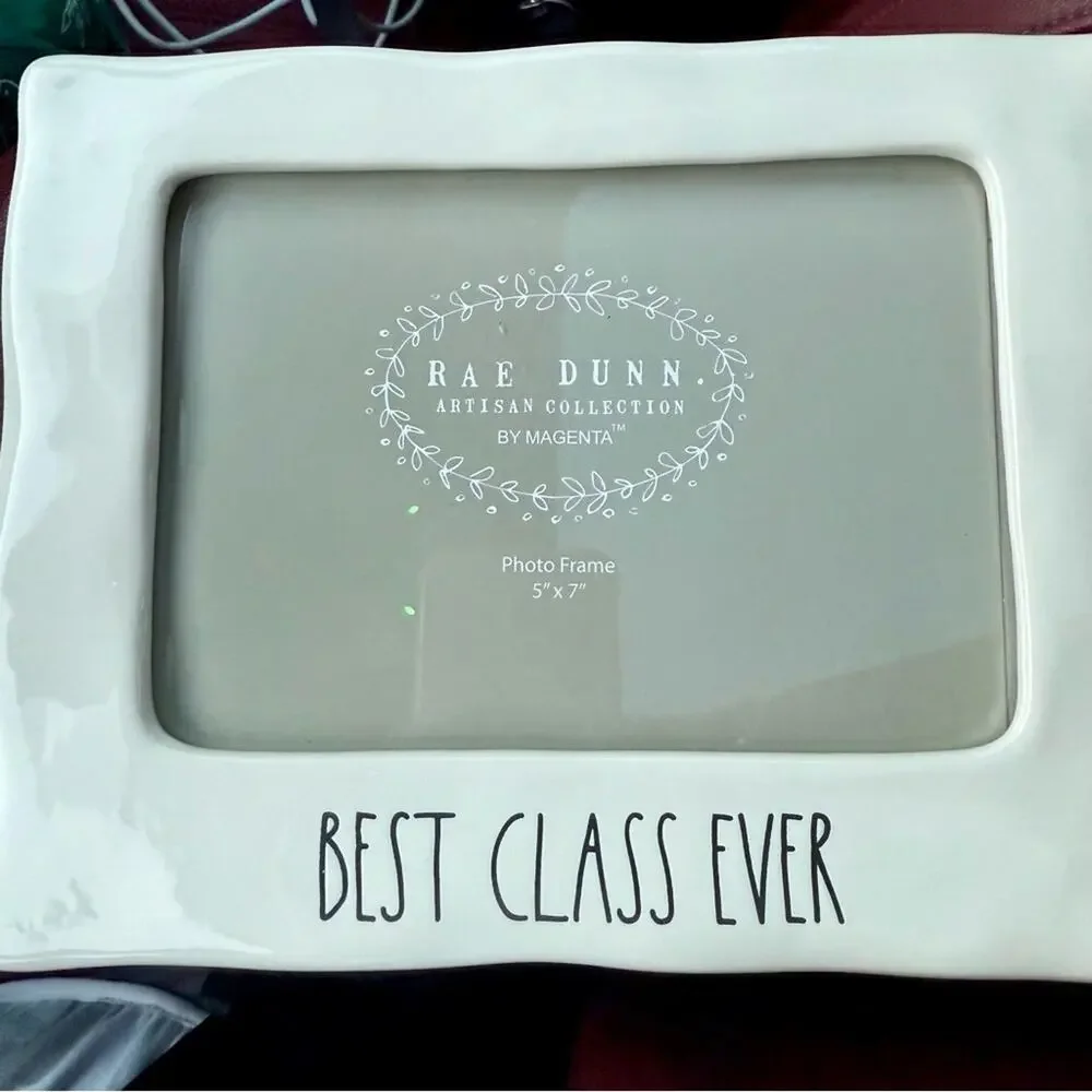 Rae Dunn Cream Photo Frame with Best class ever